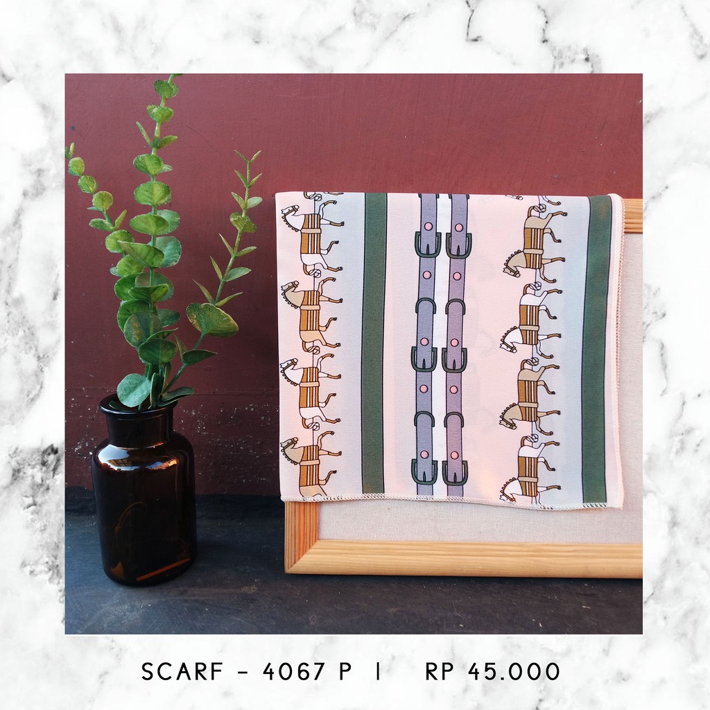 NECK SCARF / SYAL KOREA / SCARF PATTERN (SIZE 50 X 50 CM) - 3889 / 4067-4067 P