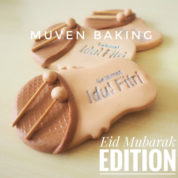 HIASAN LEBARAN FIBER   CLAY CAKE TOPPER KUE   FIGURE IDUL FITRI   3