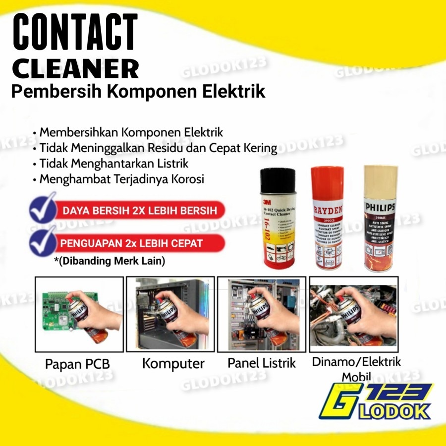 Pembersih Elektrik Elektronik Kontak Contact Cleaner Original