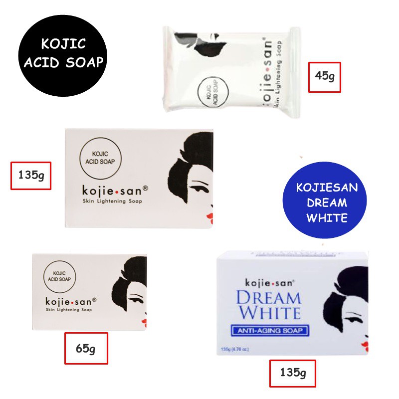 ✿ MADAME ✿ KOJIE SAN SKIN LIGHTENING SOAP DREAM WHITE ANTI AGING ORIGINAL SABUN KOJIESAN