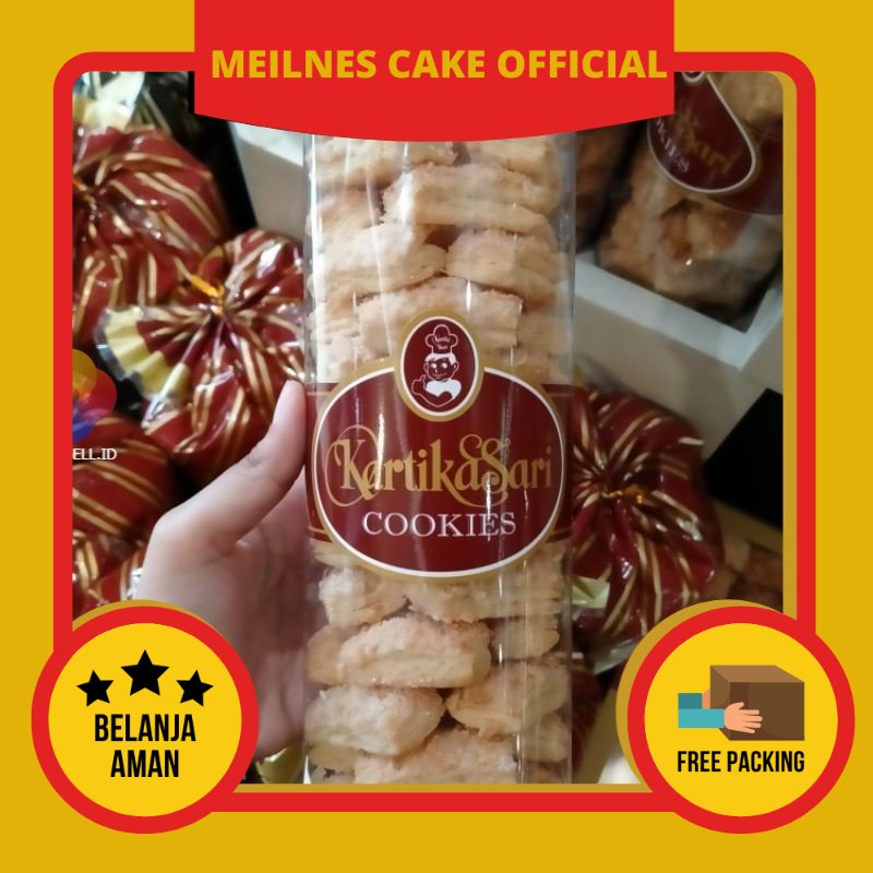 

Meilnes - Kartika Sari - Almond Cookies Tabung Besar - Oleh Oleh Kue Bandung