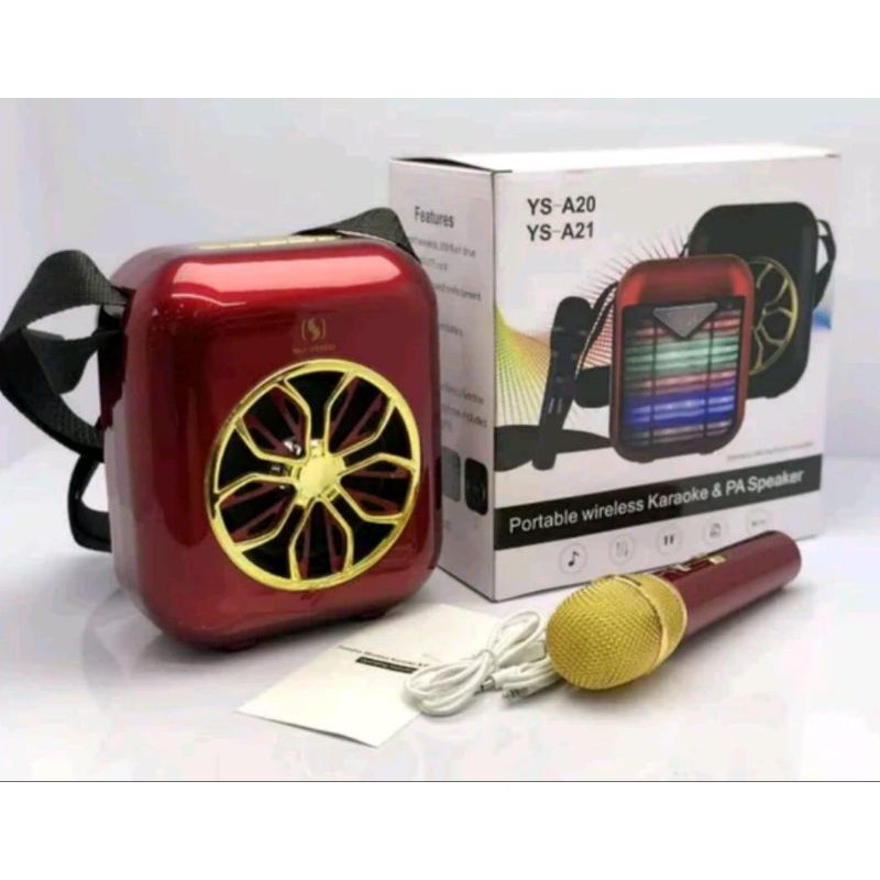 SU-YOSD YS-A20 Baru Speaker Bluetooth + Mic karaoke