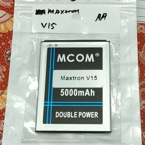 Battery Batre Baterai Double Power Mcom Maxtron V15