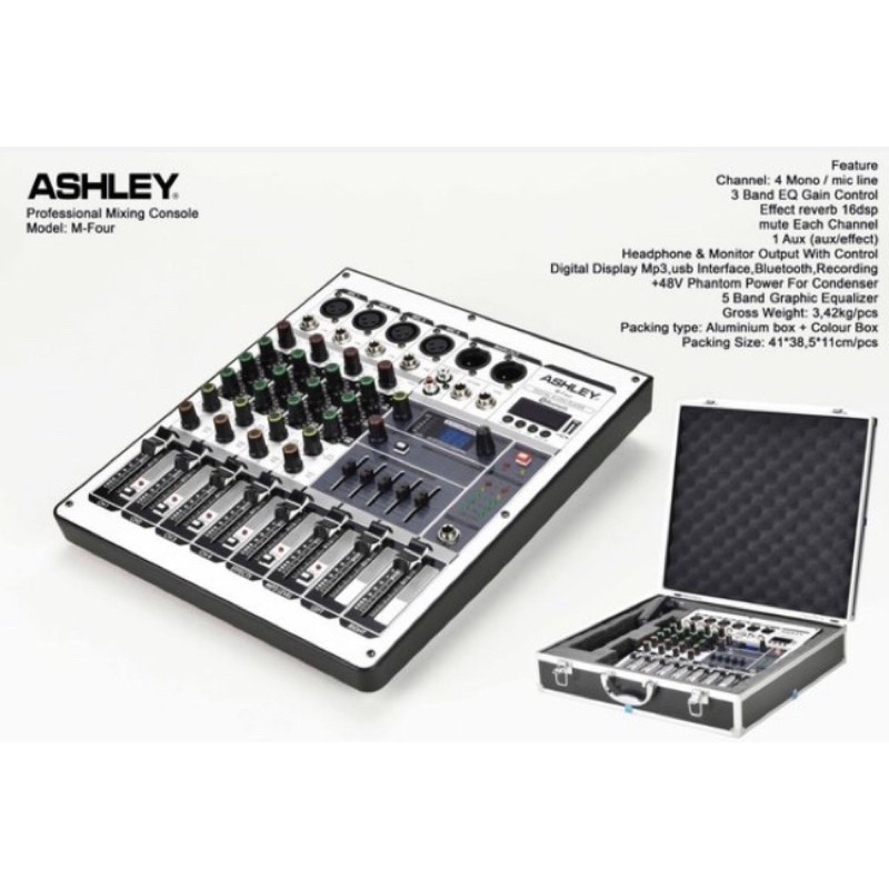 Mixer Ashley M Four Original 4 Channel Free Koper MFOur Best Seller Terbaik Berkualitas professional