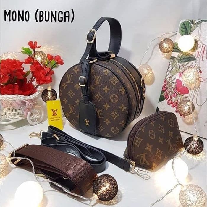 RumahTasBranded ~ CODSALE Tas wanita tas selempang LV PETITE BOITE / VL BULAT doubel TALI STRAP/LV