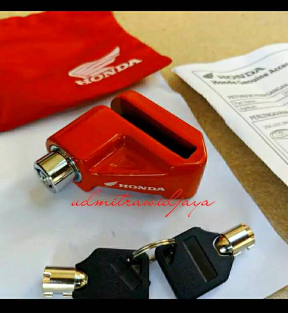 GEMBOK CAKRAM ANTI MALING ORIGINAL HONDA