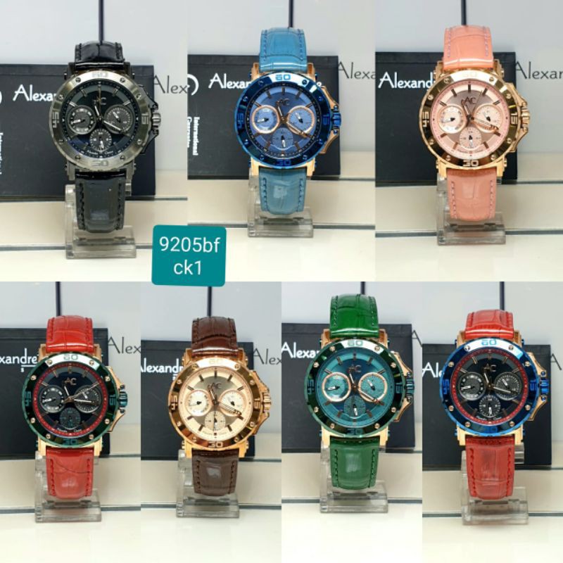 Jam Tangan Wanita Alexandre Christie Collection Kulit AC9205BF 9205 ORIGINAL BERGARANSI RESMI