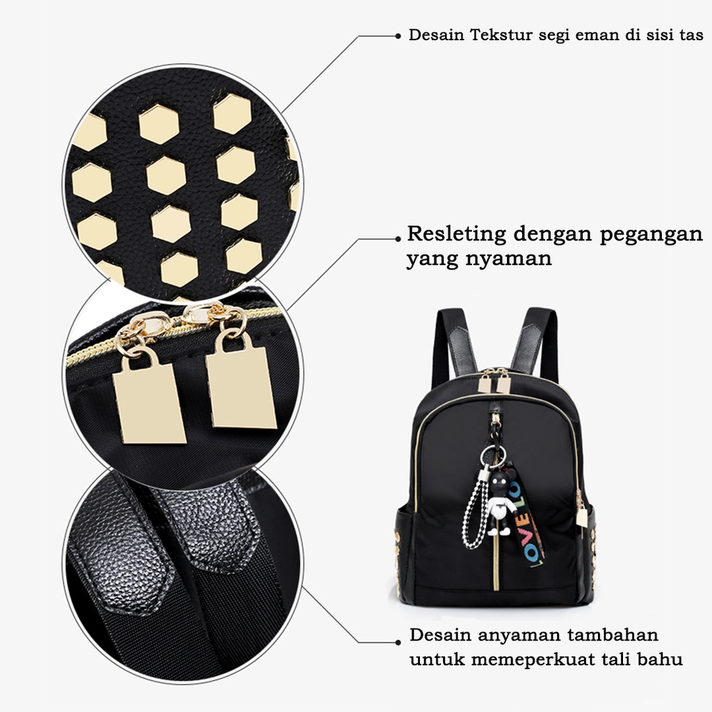 CYS Multifungsi Tas Ransel Batam Wanita Cantik Import Backpack Wanita Kekinian Kuliah Kerja T254