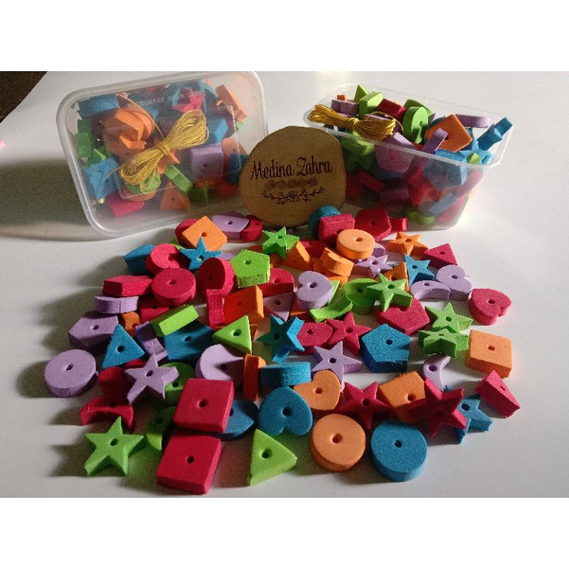 Ronce Sponge Geometri/Meronce Spon Geometri Montessori Mainan Edukasi Anak