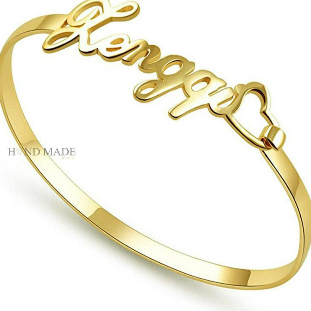 gelang nama titanium anti karat anak dewasa gelang bangle gelang titanium emas gelang titanium anti karat bracelet aksesoris fashion