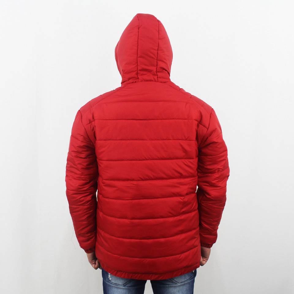 JAKET PUFFER TEBAL PRIA SIZE M L XL XXL  - JAKET WINTER - JAKET PARASUT TEBAL PRIA - JAKET GUNUNG TEBAL PRIA MERAH