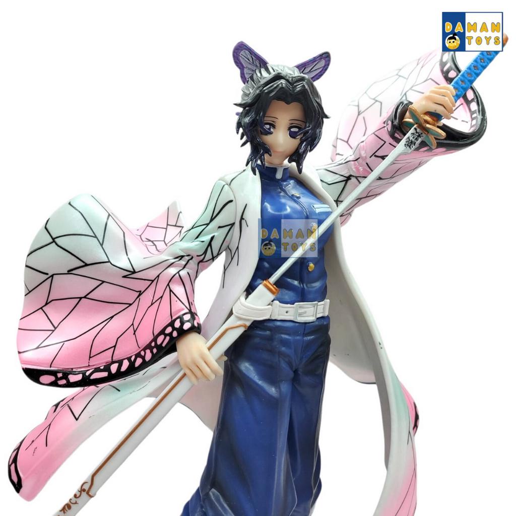 Action Figure Anime Shinobu Kocho 28cm Demon Slayer Pajangan Kimetsu No Yaiba