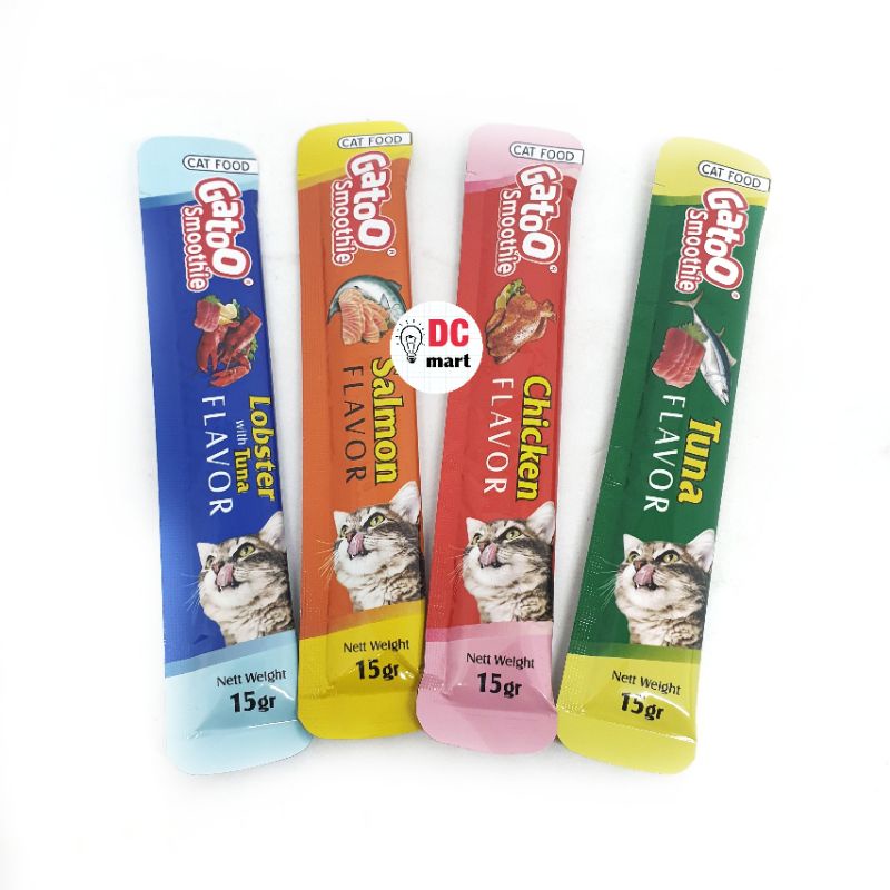 GATOO Smoothie Treats ( 1 SACHET ) / Camilan Kucing Cat Liquid