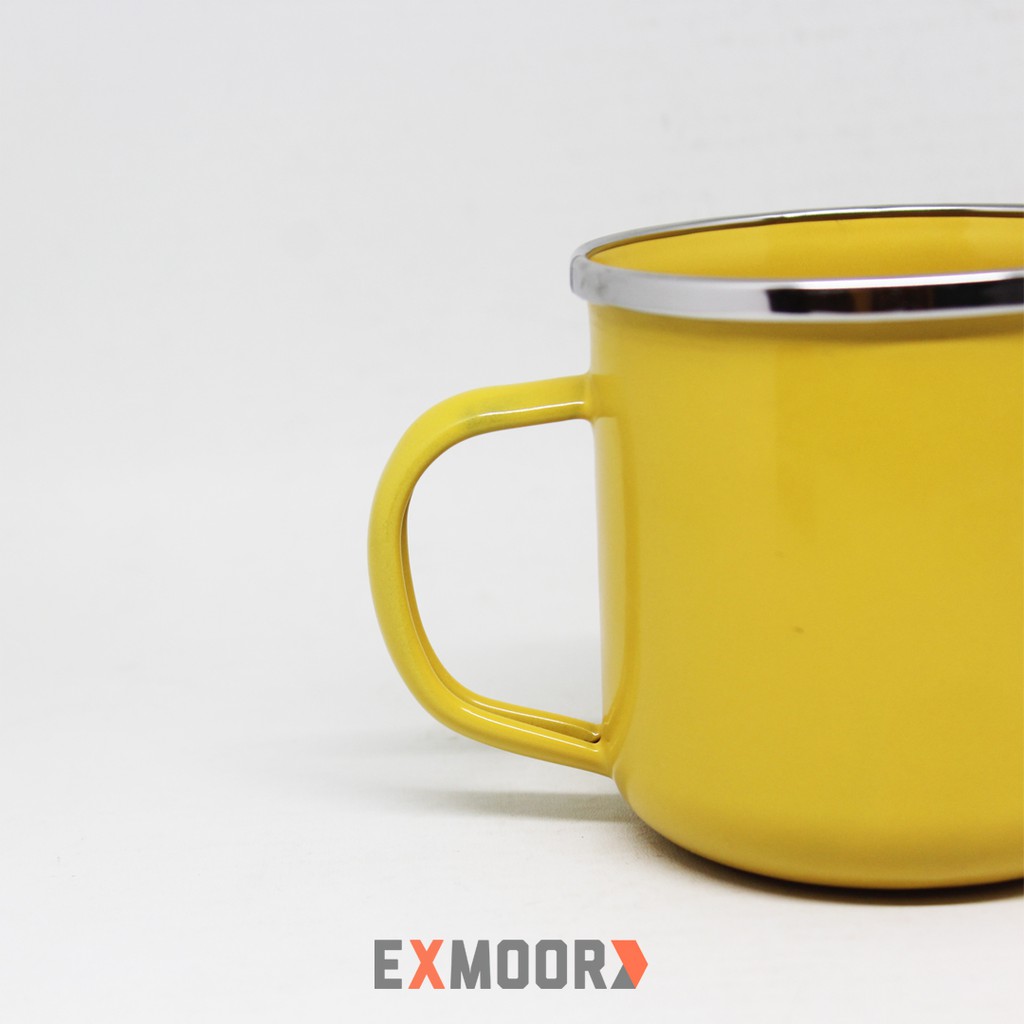 Exmoor Cangkir Enamel Premium Warna Kuning 300 ml