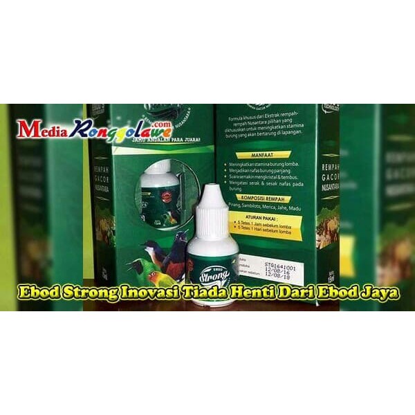 Ebod Strong Jamu Burung Lomba Terbuat dari Rempah Nusantara Pilihan
