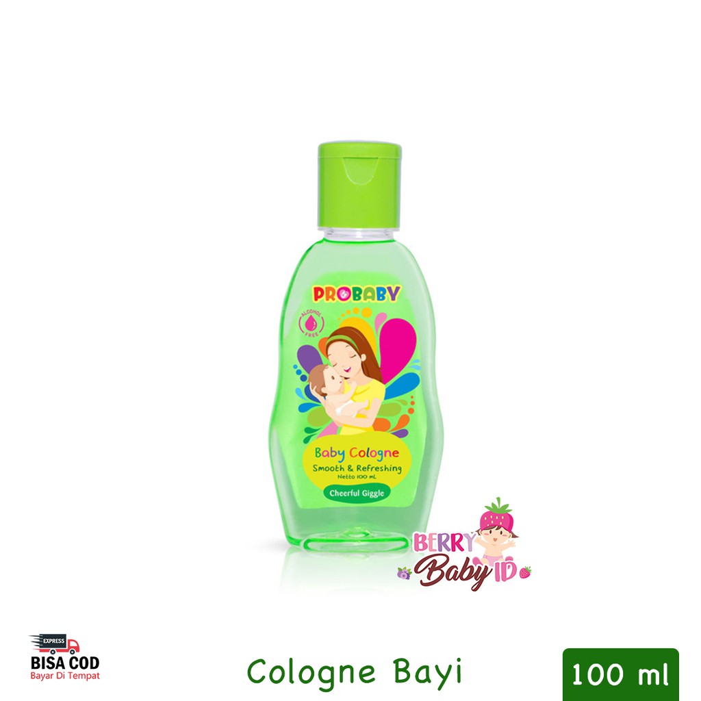 ProBaby Baby Cologne Sweet &amp; Refreshing Cheerful Giggle Silky Cuddle Parfum Bayi Pro Baby 100 ml Berry Mart