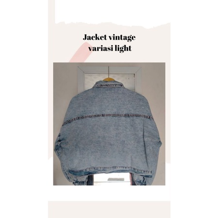 JAKET JEANS OVERSIZE LENGAN BALON / JAKET JEANS OVERSIZE VINTAGE/ JACKET JEANS TEBAL/ JACKET JEANS JUMBO/Pakaian Outerwear Zilva Jaket Jeans Fashion Wanita