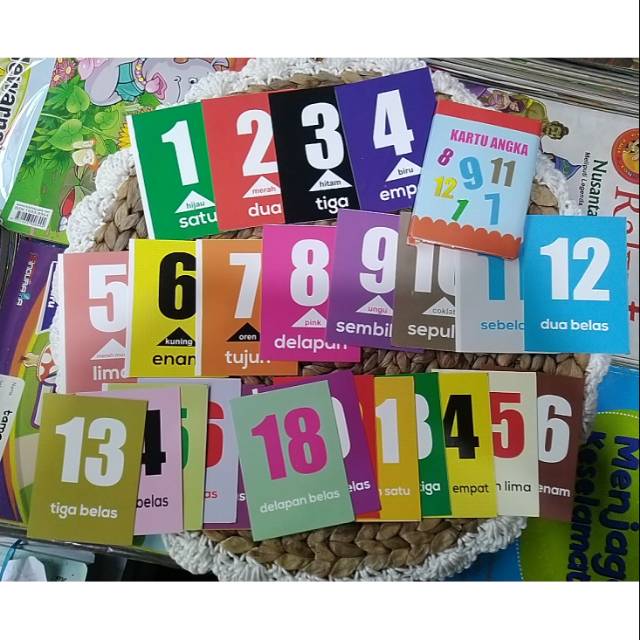 

FLASH CARD ANGKA + WARNA