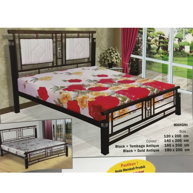 Ranjang Besi Mahoni Success