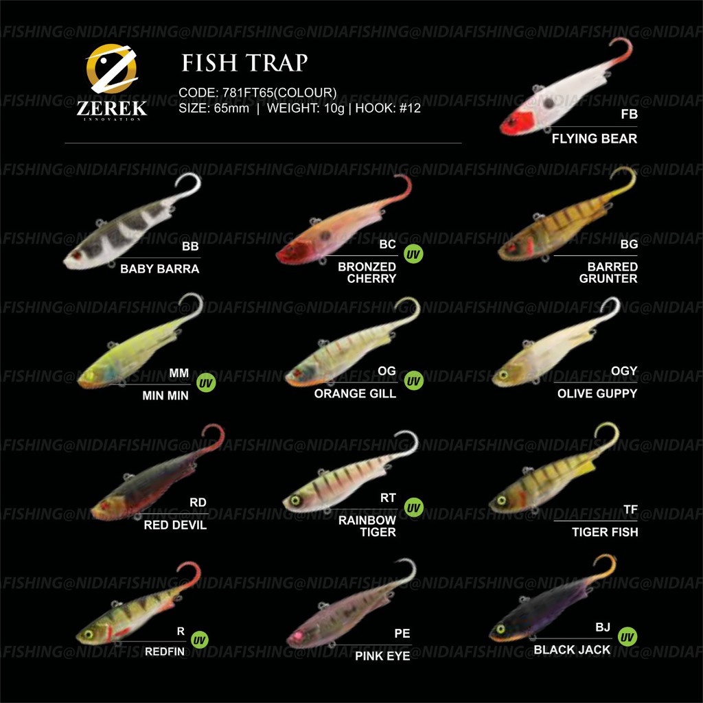 UMPAN PANCING LURE MINNOW ZEREK FISH TRAP 65MM