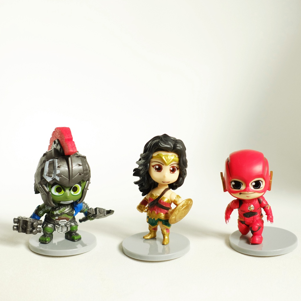 ACTION FIGURE - MINI CHIBI SUPERHEROES - MARVEL DC - HIASAN PAJANGAN - TRUNKIN 5