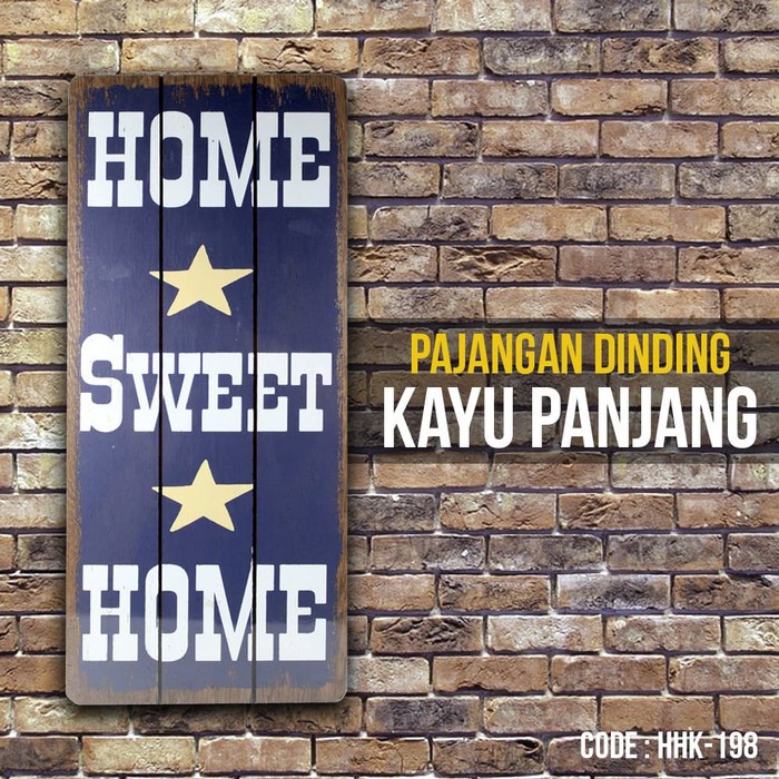 PAJANGAN DEKORASI DINDING KAYU HOME SWEET HOME
