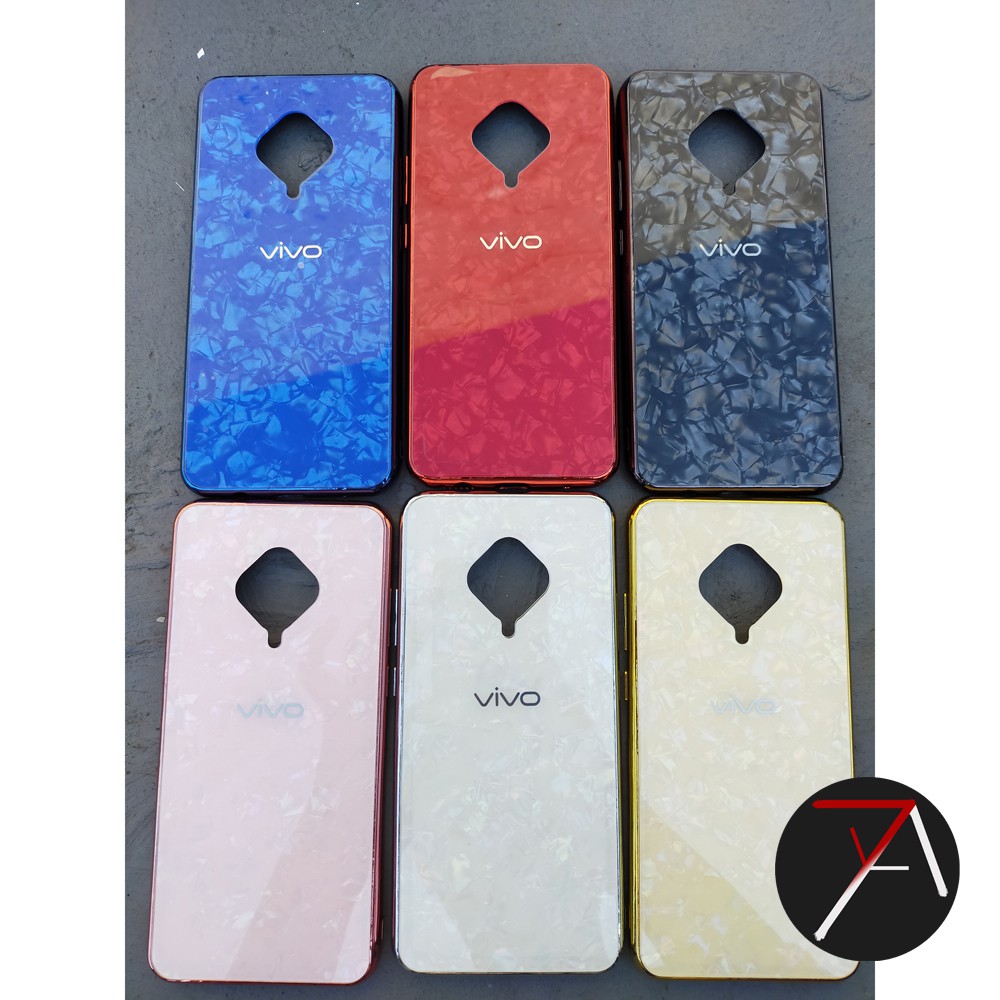 Vivo S1Pro S1 Pro Shiny Tempered Shell Shining Chrome Diamond Glass Hard Case Cover Casing