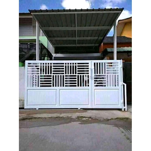 PAGAR DORONG MINIMALIS / PAGAR BESI MURAH