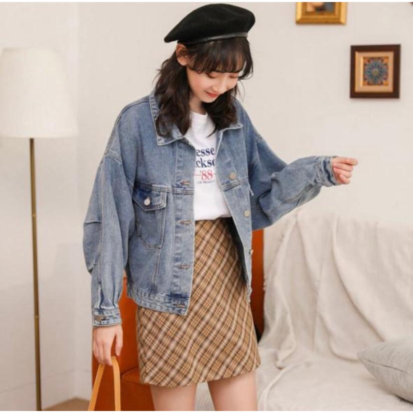 998-JAKET JEANS WANITA/JAKET OVERSIZE/JAKET JUMBO-6