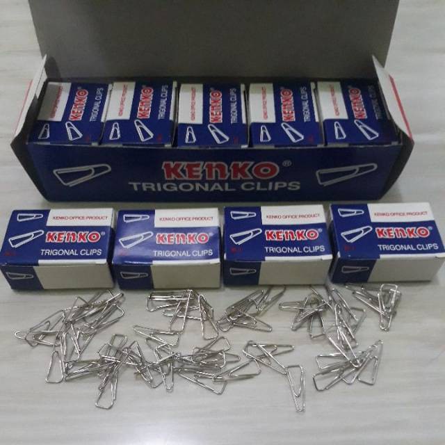

Trigonal Clips No 3 Kenko Penjepit Klip Clip Kertas Segitiga