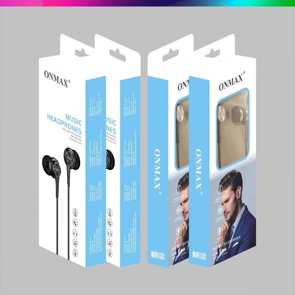 Handsfree Sensory Wired Earphone For ASMR ON MAX OE 202 Unit Only Headset Headphone ONMAX warna - ACAK / RANDOM