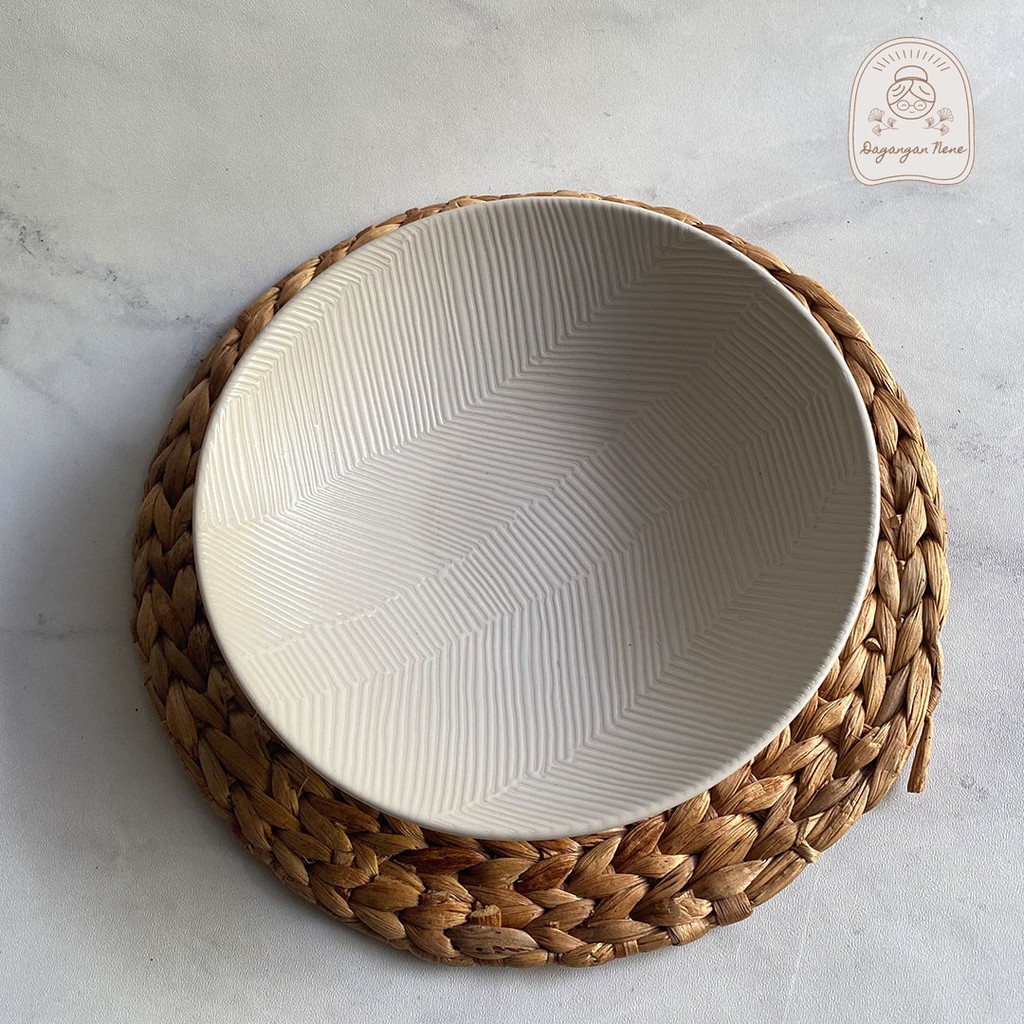 Mangkok / Bowl motif / Mangkok Keramik / Mangkok Motif JASPER WHITE