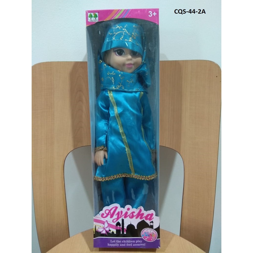 BONEKA HIJAB MUSLIMAH AYISHA BISA BERSUARA BERNYANYI