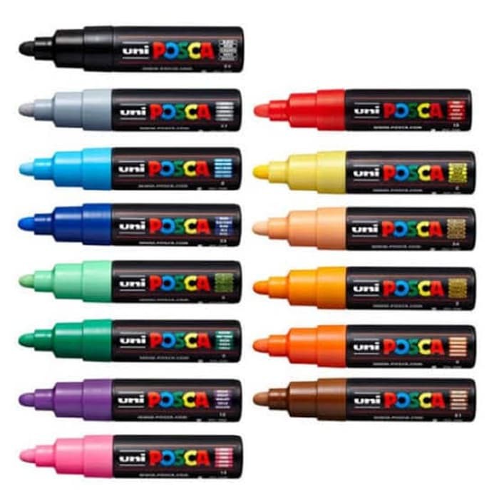 

Uni POSCA Paint Marker PC-7m Round Tip 5.5-5.5mm