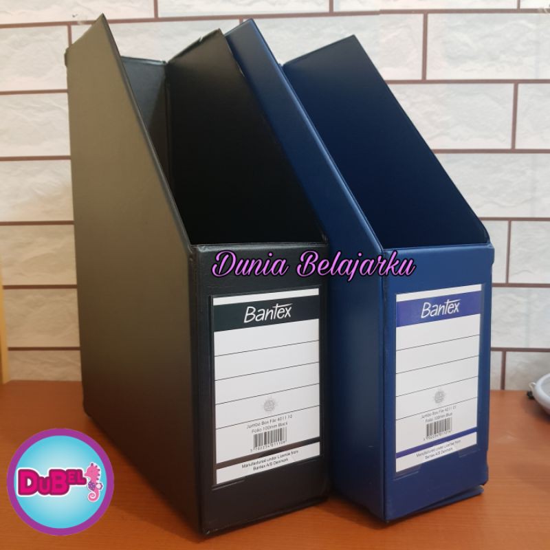 

[Hitam / Biru] Box File Bantex Jumbo Lebar 10cm 4011