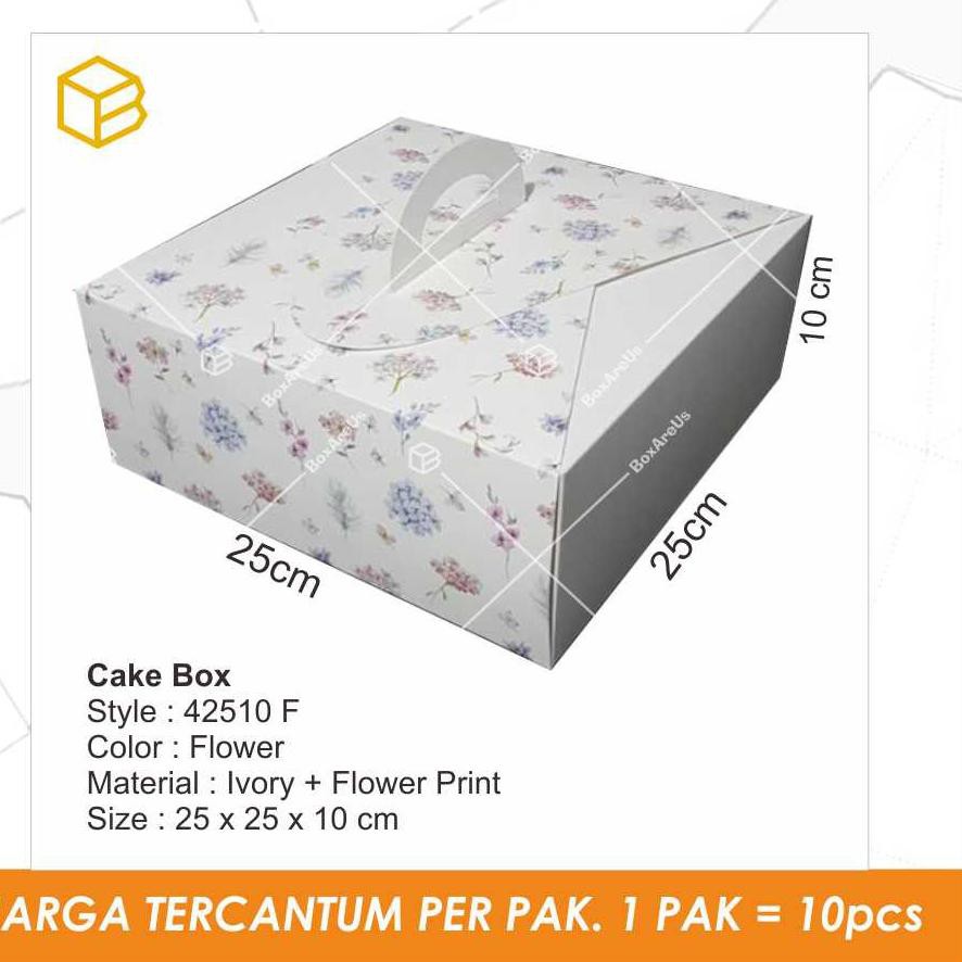 

M2E Kotak Kemasan Dus Kue, Cake Box, Packaging Gable- FLOWER ❤️H7
