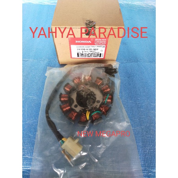STATOR COMP SPUL SPOOL ASSY HONDA NEW MEGAPRO KYE ASLI ORIGINAL HGP