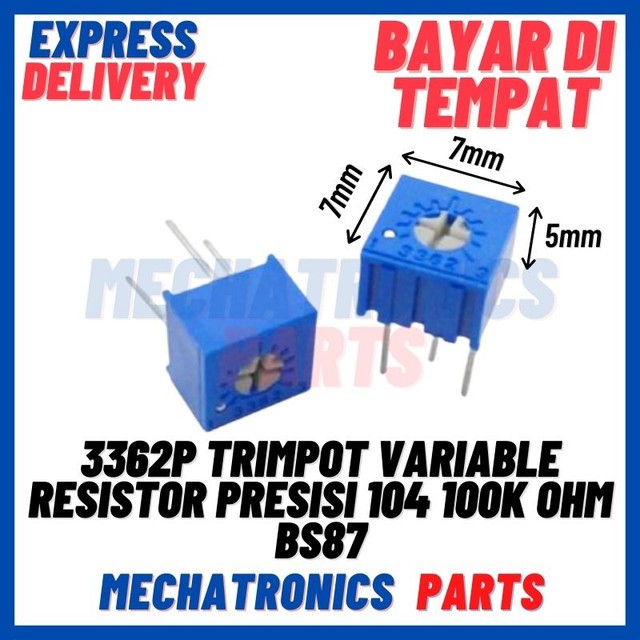 [PAS-9393] 3362P TRIMPOT VARIABLE RESISTOR PRESISI 104 100K OHM BS87