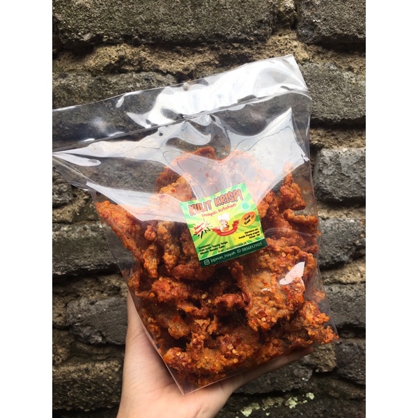 Jual Keripik Kulit Ayam Krispi Viral Cikruh Pedas Jeletot Shopee