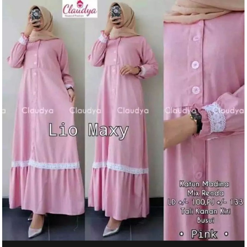 Lio Maxy Gamis Busui Gamis Modern Baju Gamis Wanita Terbaru 2020