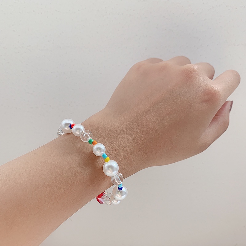 Smiley Crystal Bracelet Accessories Korea Trendy Temperament Cartoon