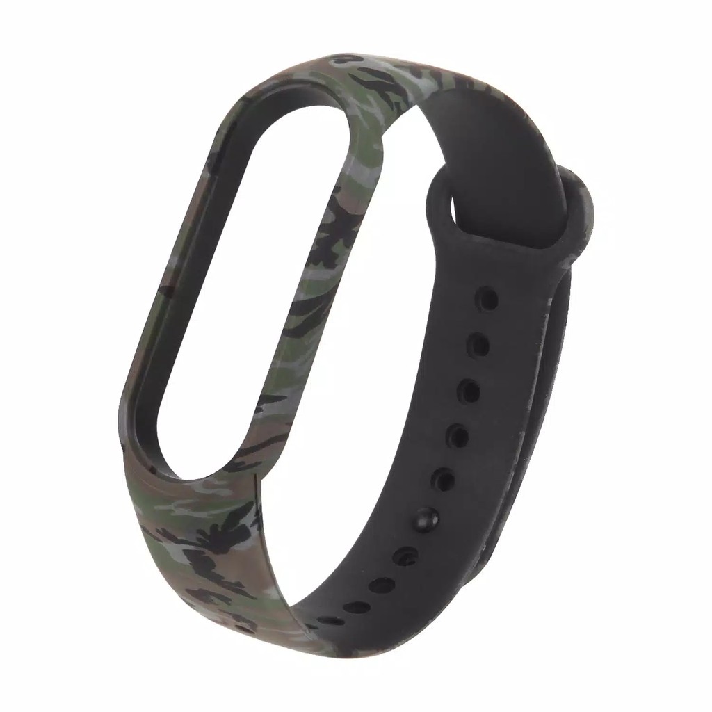 Strap Rubber Army CAMO Xiaomi Mi band 4 Gelang Karet Mi band 3 Mi band 5 6