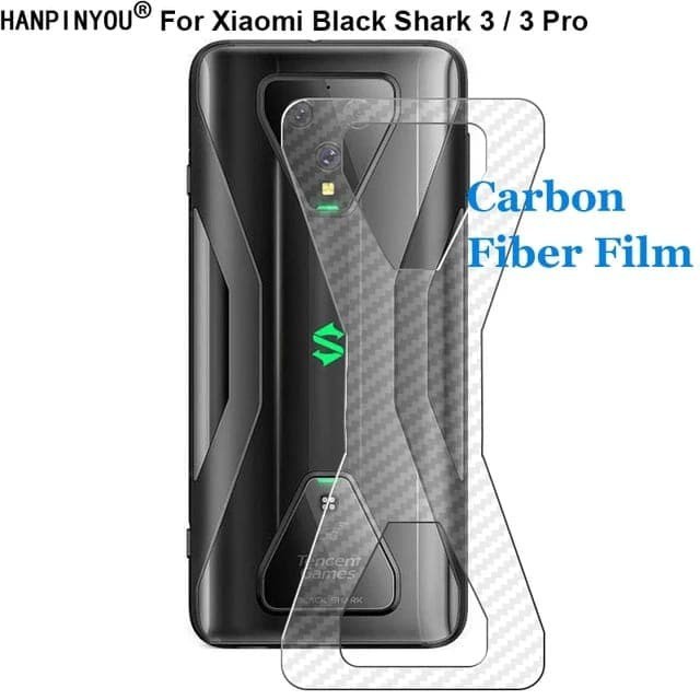 XIAOMI BLACK SHARK 3 BACK SKIN CARBON GARSKIN ANTI GORES BELAKANG