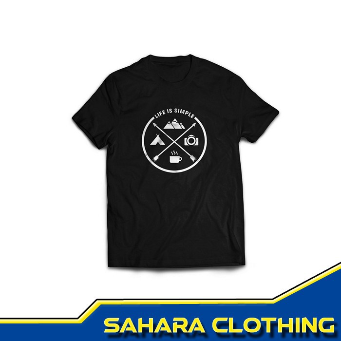 Kaos Pendaki Gunung Life Is Simple Kaos Hiking Kaos Anak Gunung Kaos Wanita Pria Dewasa