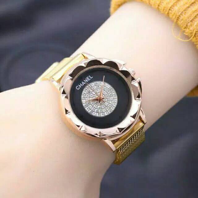 Jam Tangan Wanita Trendy Model Gerigi Magnet BISA COD