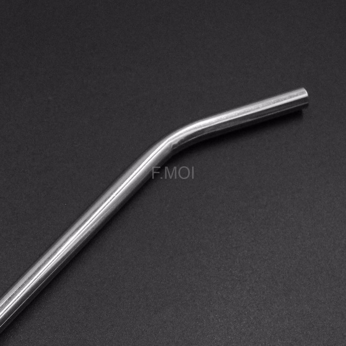 1pc Reusable Sedotan Stainless Steel Straw Model Melengkung