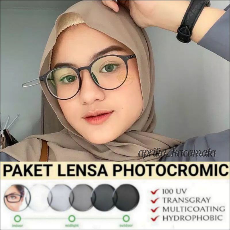 Kacamata terbaru 21261 / kacamata photocromic / kacamata minus antiradiasi