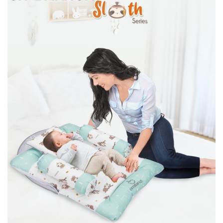 [2 kg] Omiland Kasur Lipat Bayi Dakron + Kelambu Sloth Series - OB19151-2