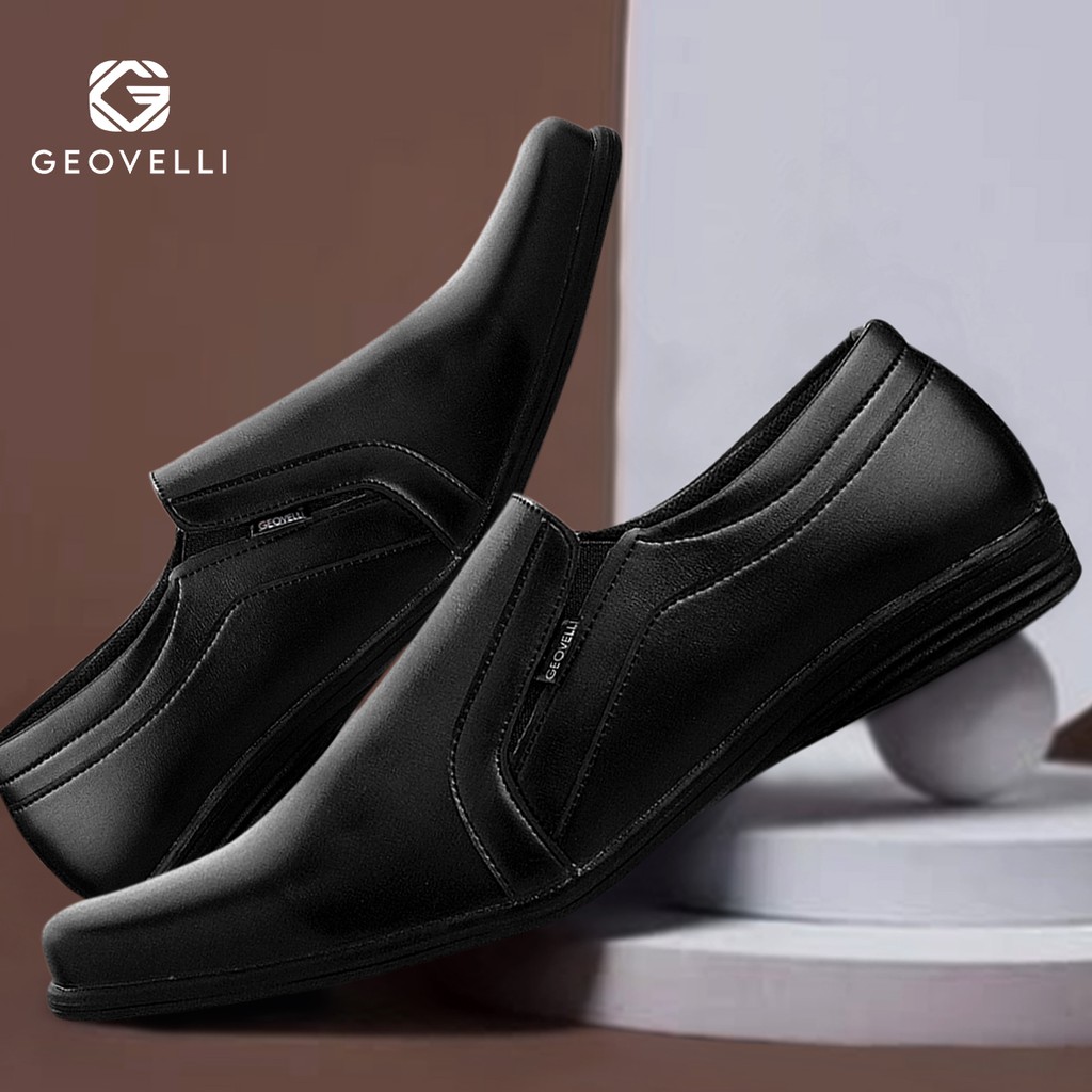 Sepatu Pantofel Pria Pantofel Hitam Pria Sepatu Pantopel Fantofel Kulit Kerja Formal Full Black Pria