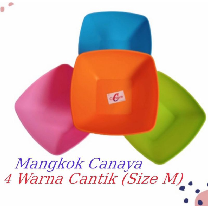 Mangkok Segi Canaya M Diameter 15cm / Mangkuk Plastik Lentur